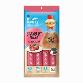 SmartHeart Dog Creamy Treats Strawberry Flavor 15g x 4