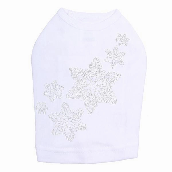 Snowflakes Rhinestone Dog Tank