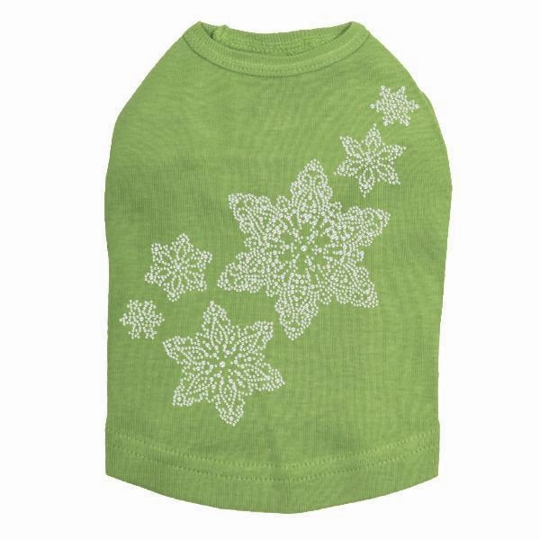 Snowflakes Rhinestone Dog Tank