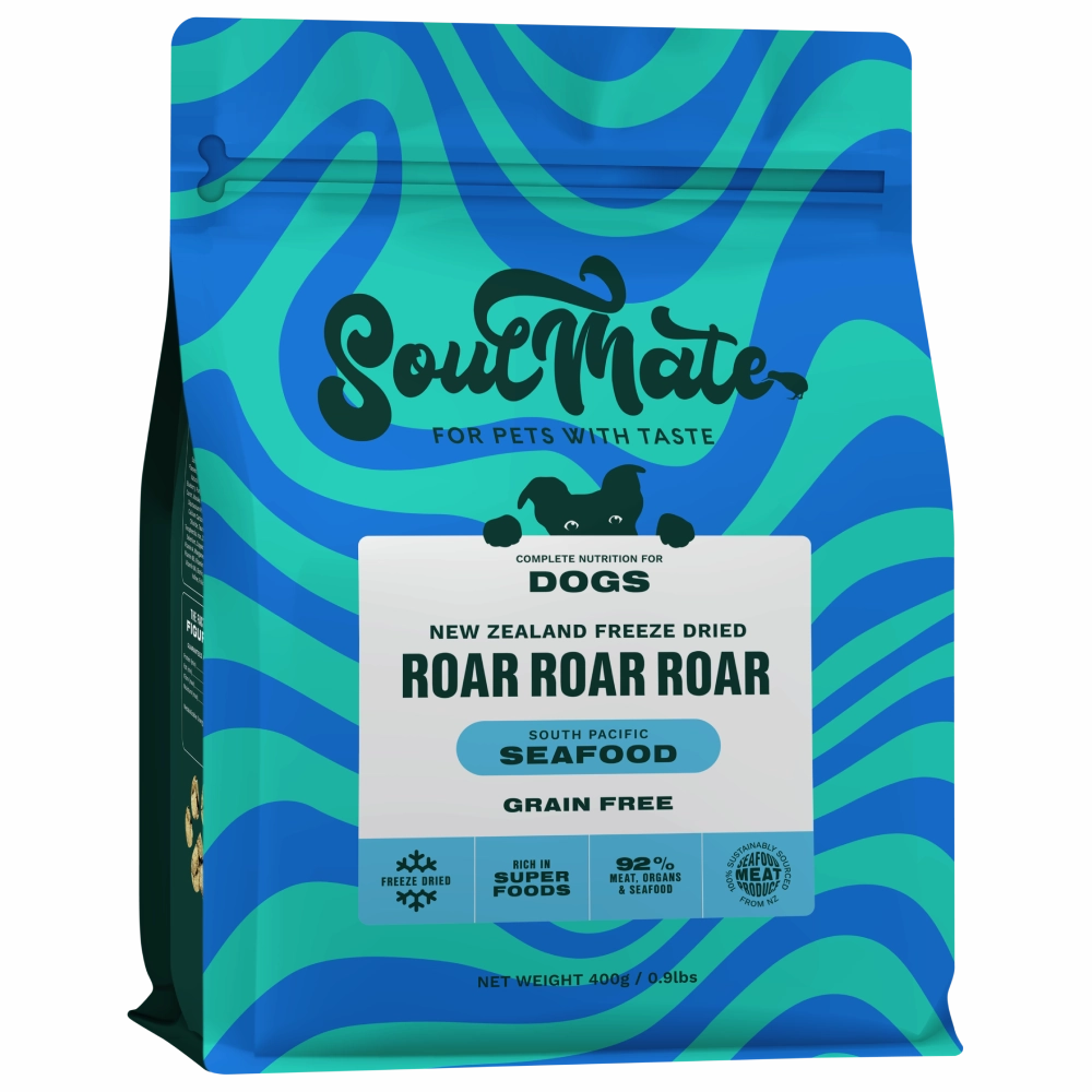 SoulMate Dog Freeze Dried Roar Roar Roar South Pacific Seafood 400g