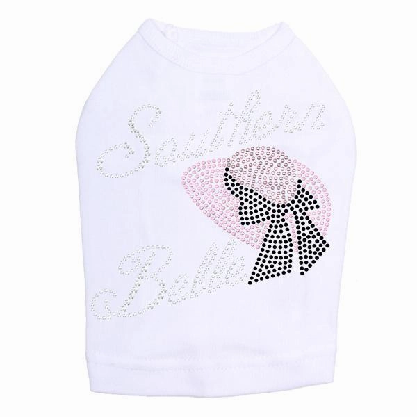 Southern Belle Rhinestone Dog Tank
