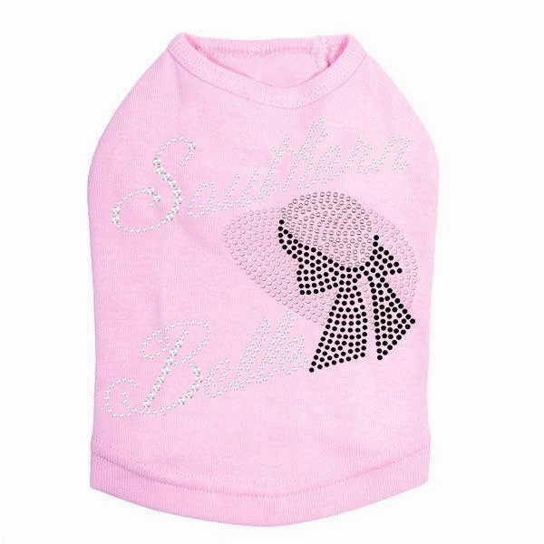 Southern Belle Rhinestone Dog Tank