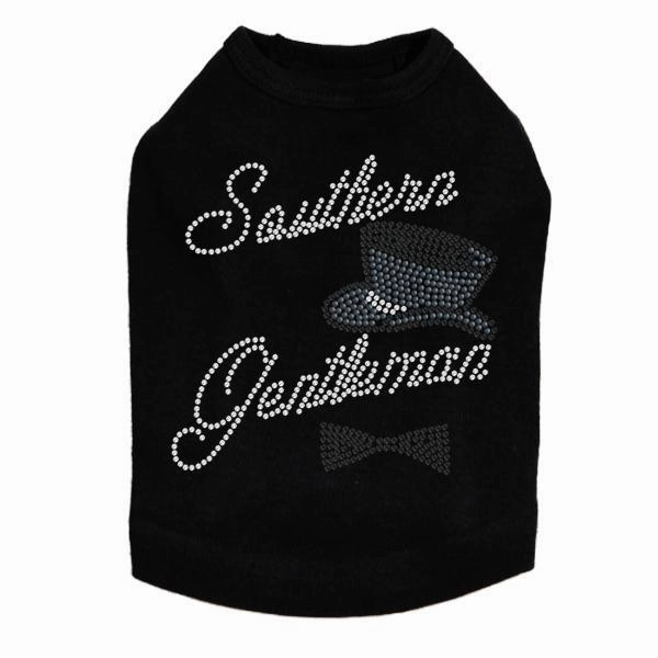 Southern Gentleman Rhinestone Dog Tank