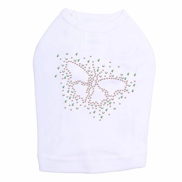 Sparkle Butterfly Rhinestone Dog Tank