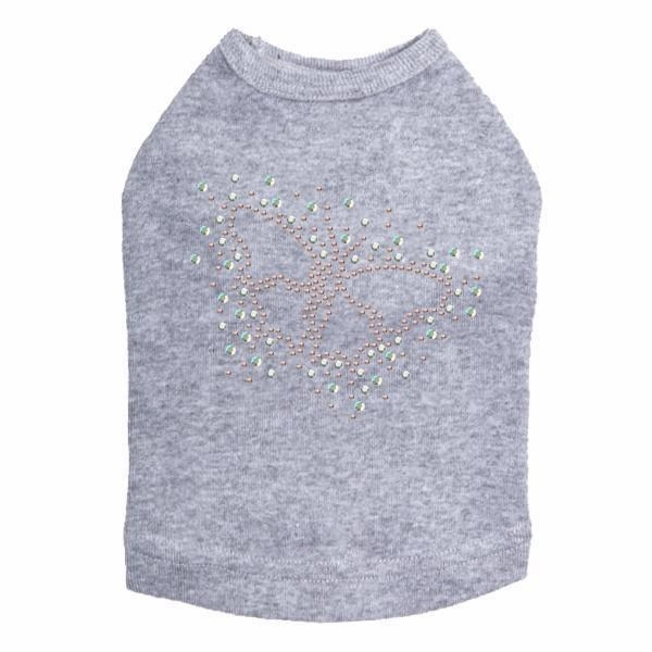 Sparkle Butterfly Rhinestone Dog Tank