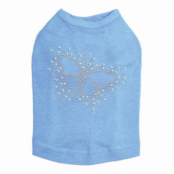 Sparkle Butterfly Rhinestone Dog Tank