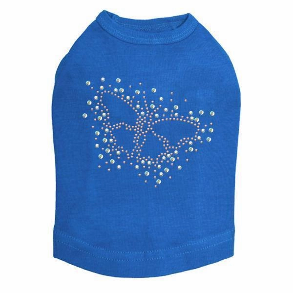 Sparkle Butterfly Rhinestone Dog Tank