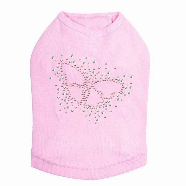 Sparkle Butterfly Rhinestone Dog Tank