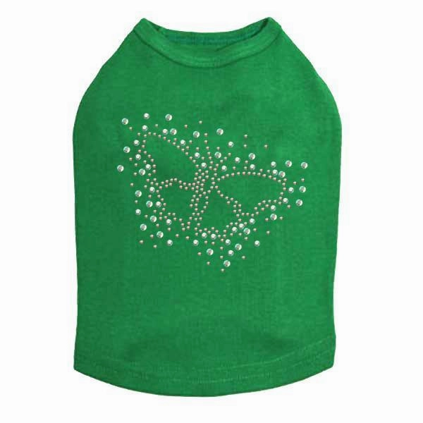 Sparkle Butterfly Rhinestone Dog Tank
