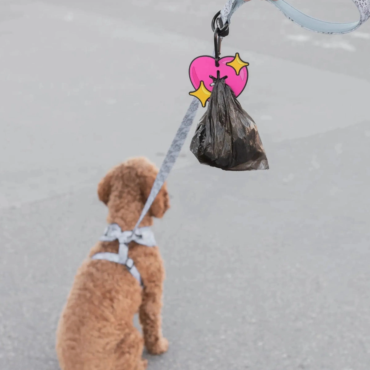Sparkle Heart Poopy Loop Poop Bag Holder