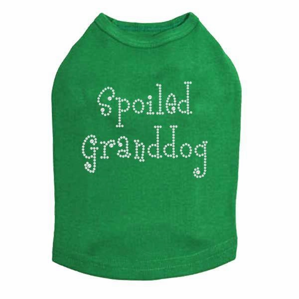 Spoiled Granddog Rhinestone Dog Tank