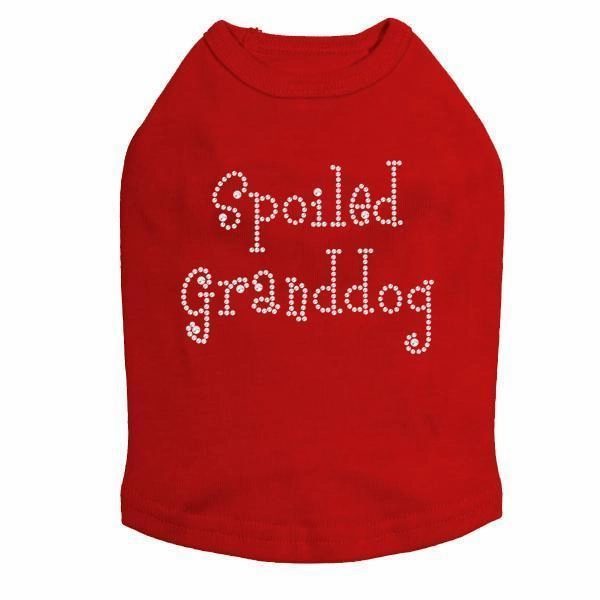 Spoiled Granddog Rhinestone Dog Tank