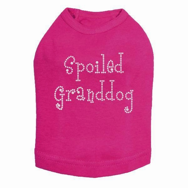 Spoiled Granddog Rhinestone Dog Tank