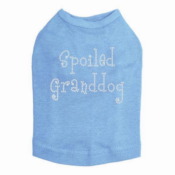 Spoiled Granddog Rhinestone Dog Tank