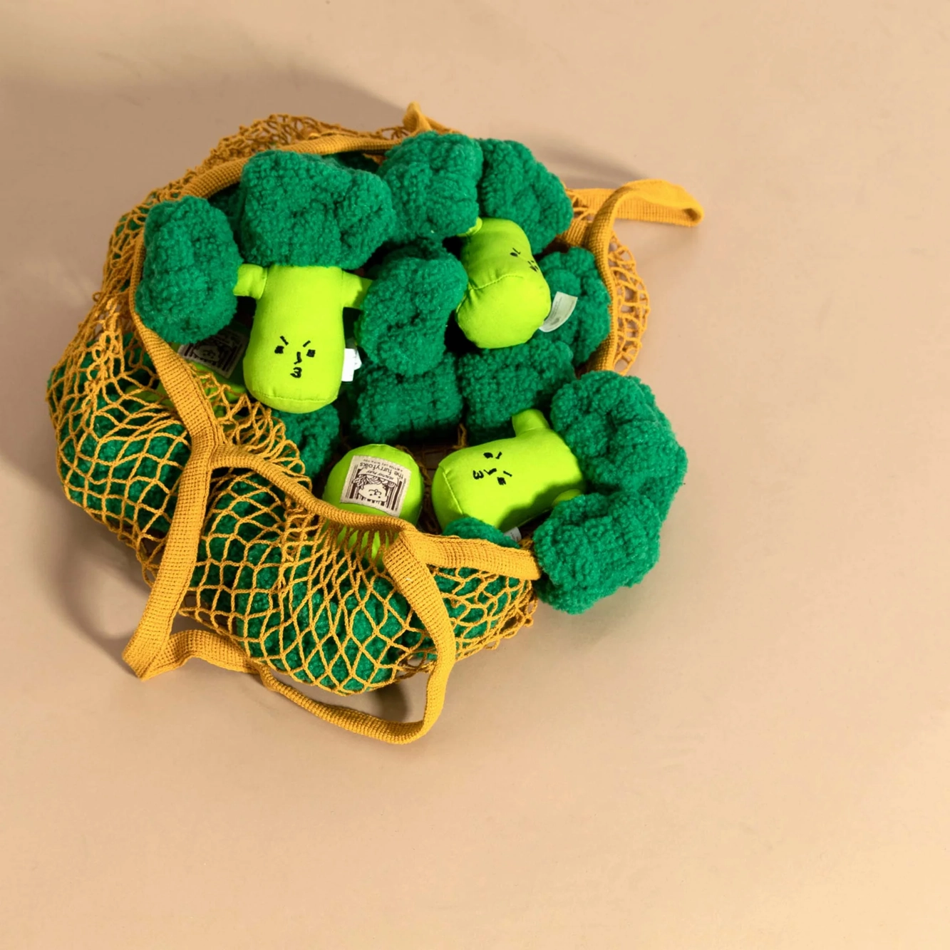 Squeaky Interactive Nosework Dog Toy, Broccoli