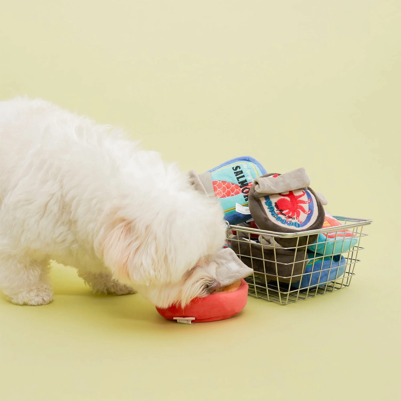 Squeaky Interactive Nosework Dog Toy, Tinned Jamn