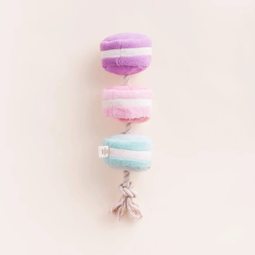 Squeaky Plush Interactive Snuffle Dog toys, Macarons