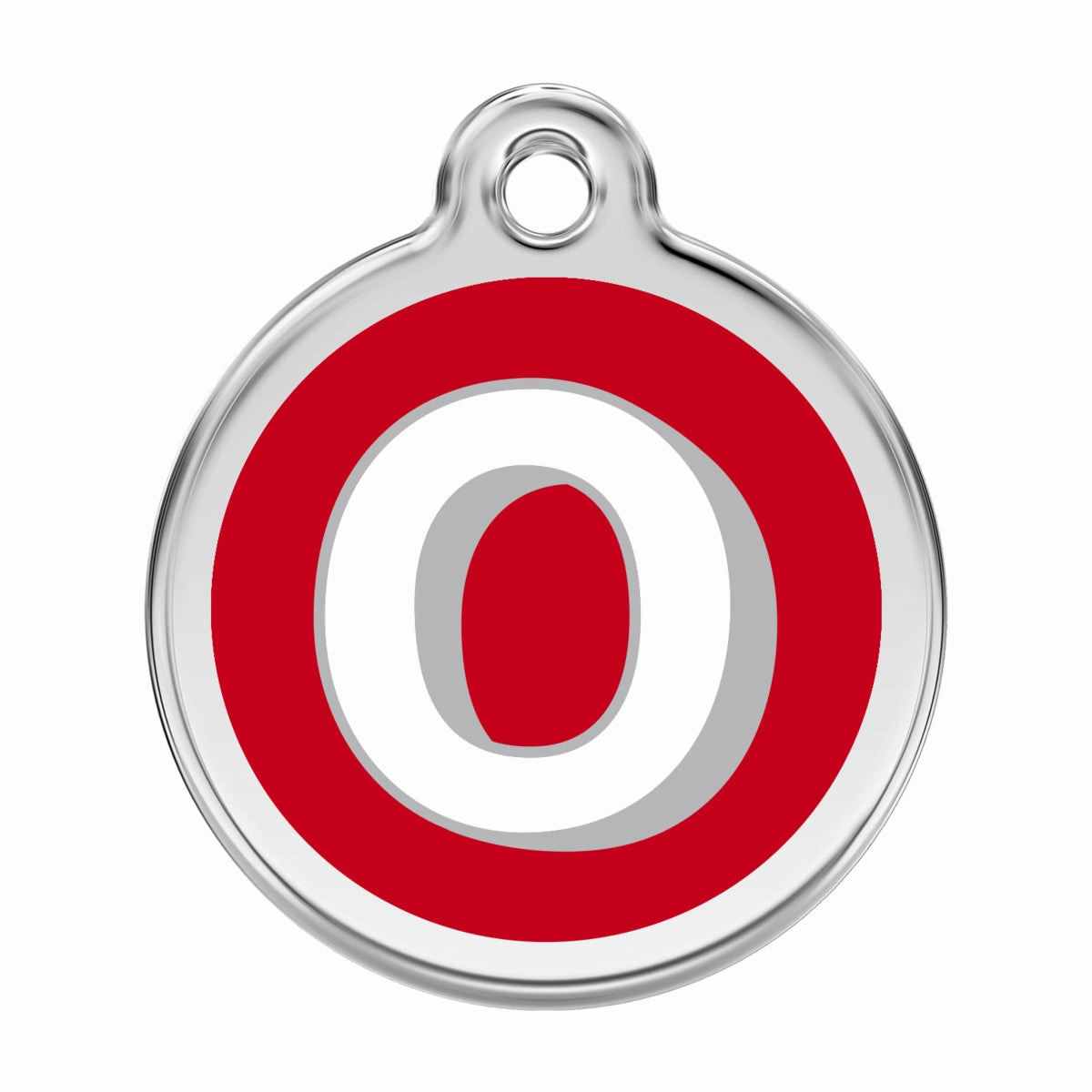 Stainless Steel And Enamel Alphabet Dog ID Tag