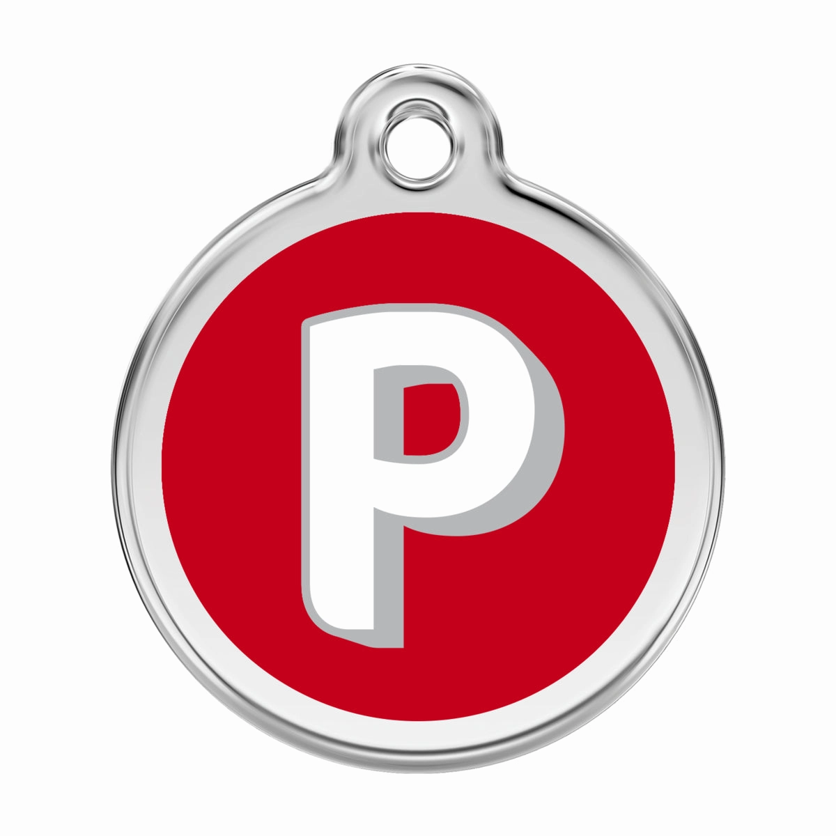 Stainless Steel And Enamel Alphabet Dog ID Tag
