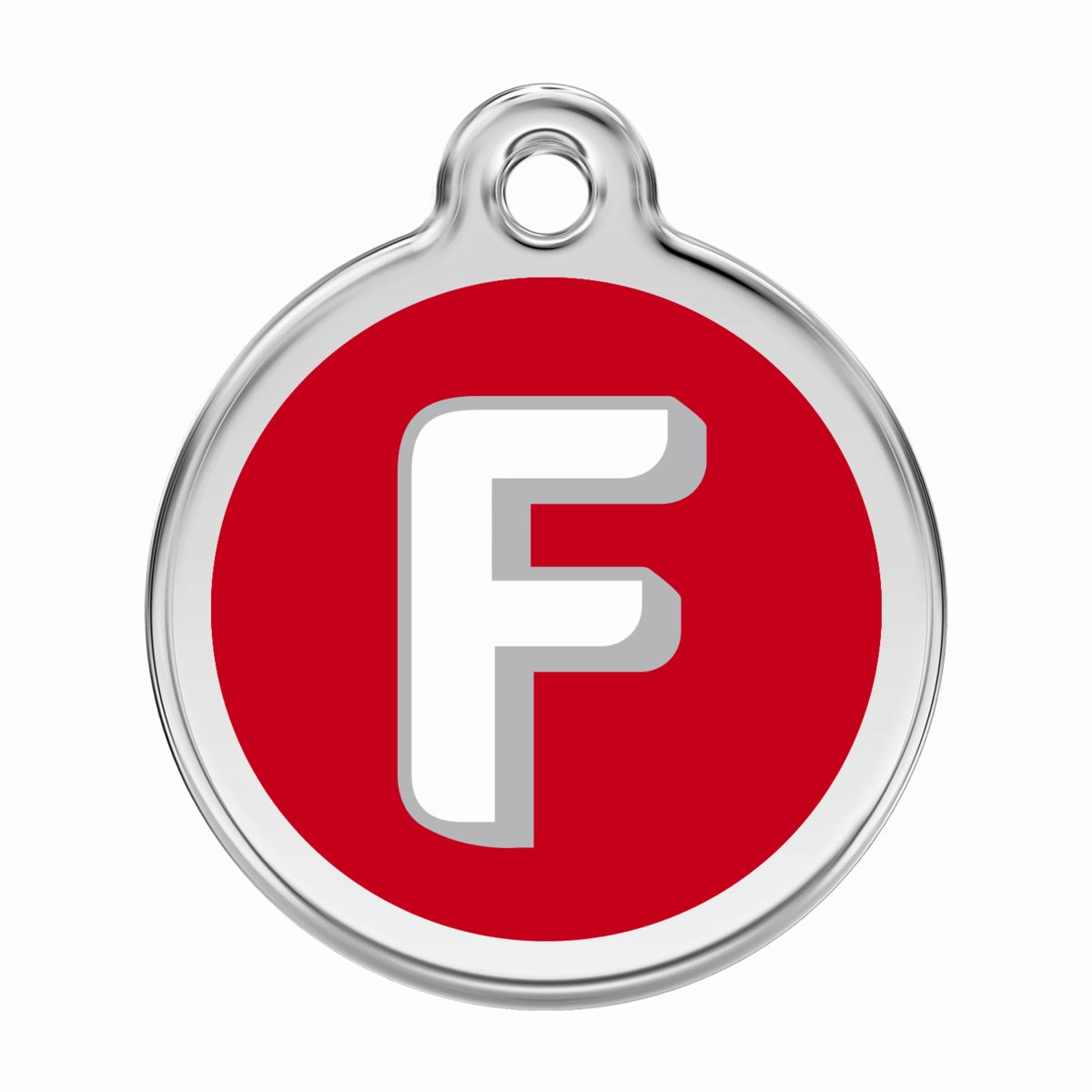 Stainless Steel And Enamel Alphabet Dog ID Tag