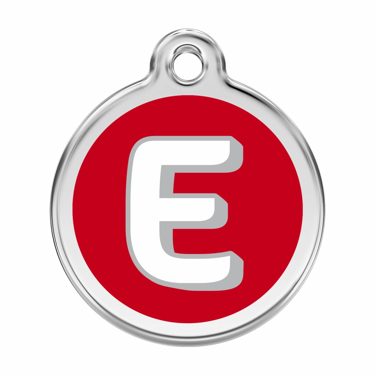 Stainless Steel And Enamel Alphabet Dog ID Tag