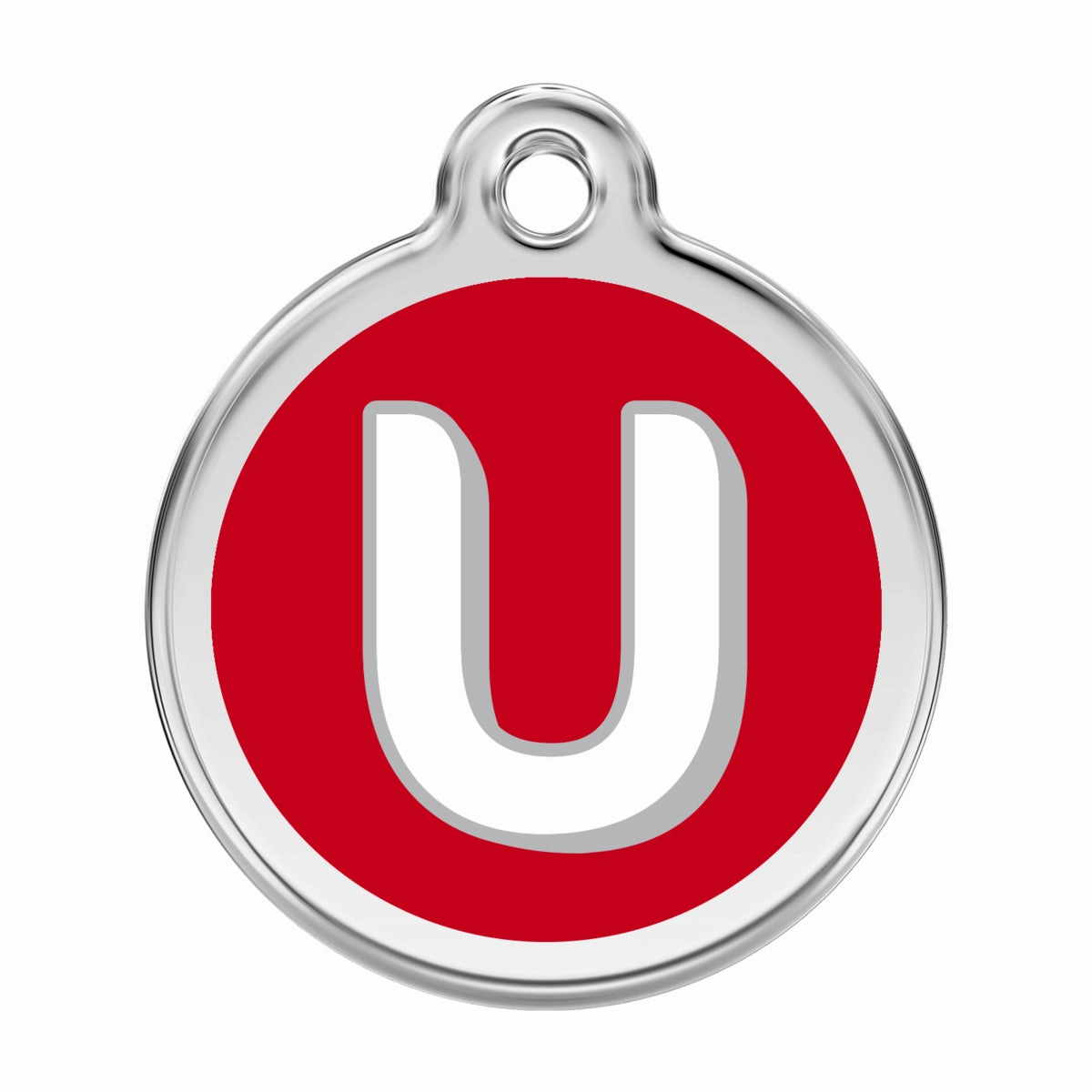 Stainless Steel And Enamel Alphabet Dog ID Tag