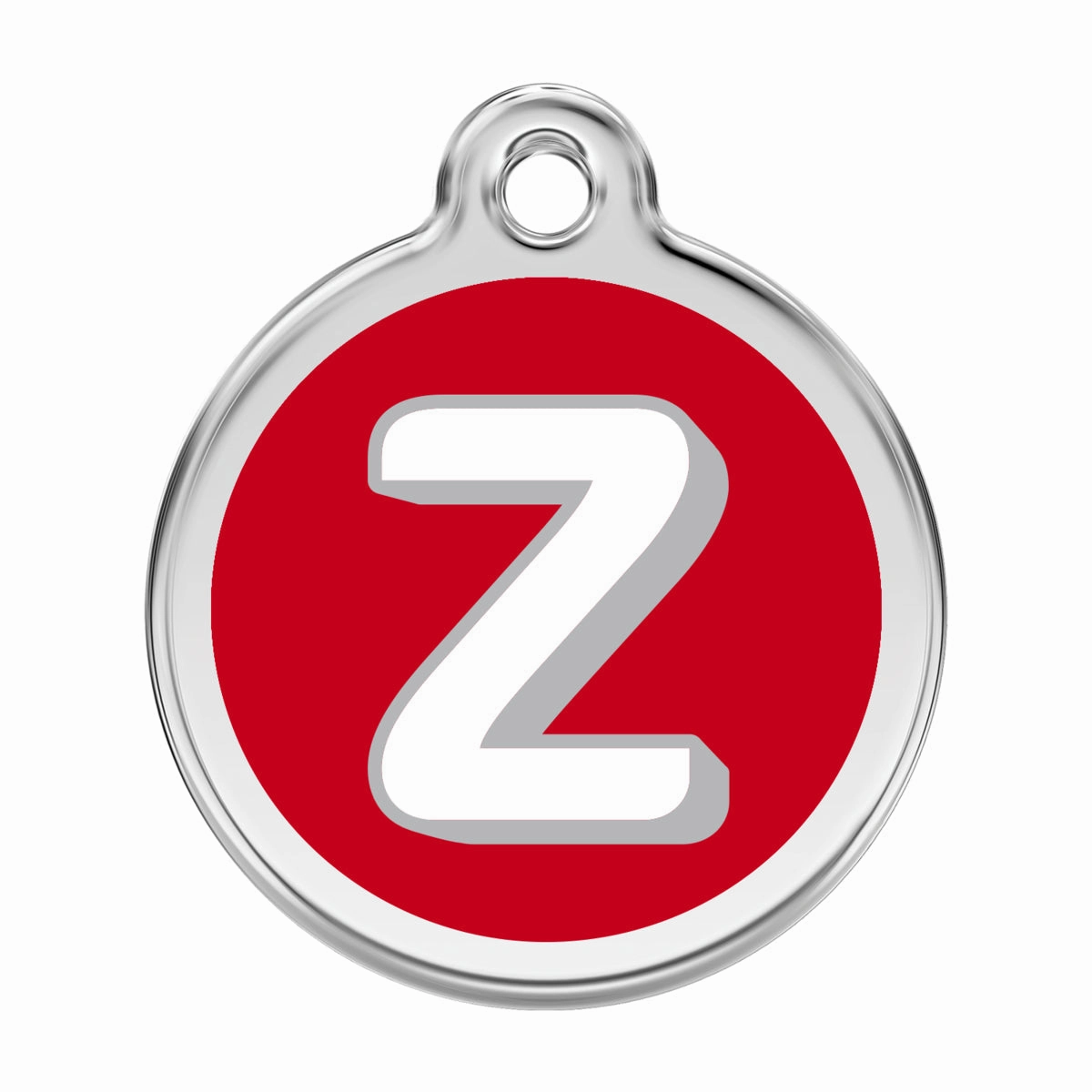 Stainless Steel And Enamel Alphabet Dog ID Tag