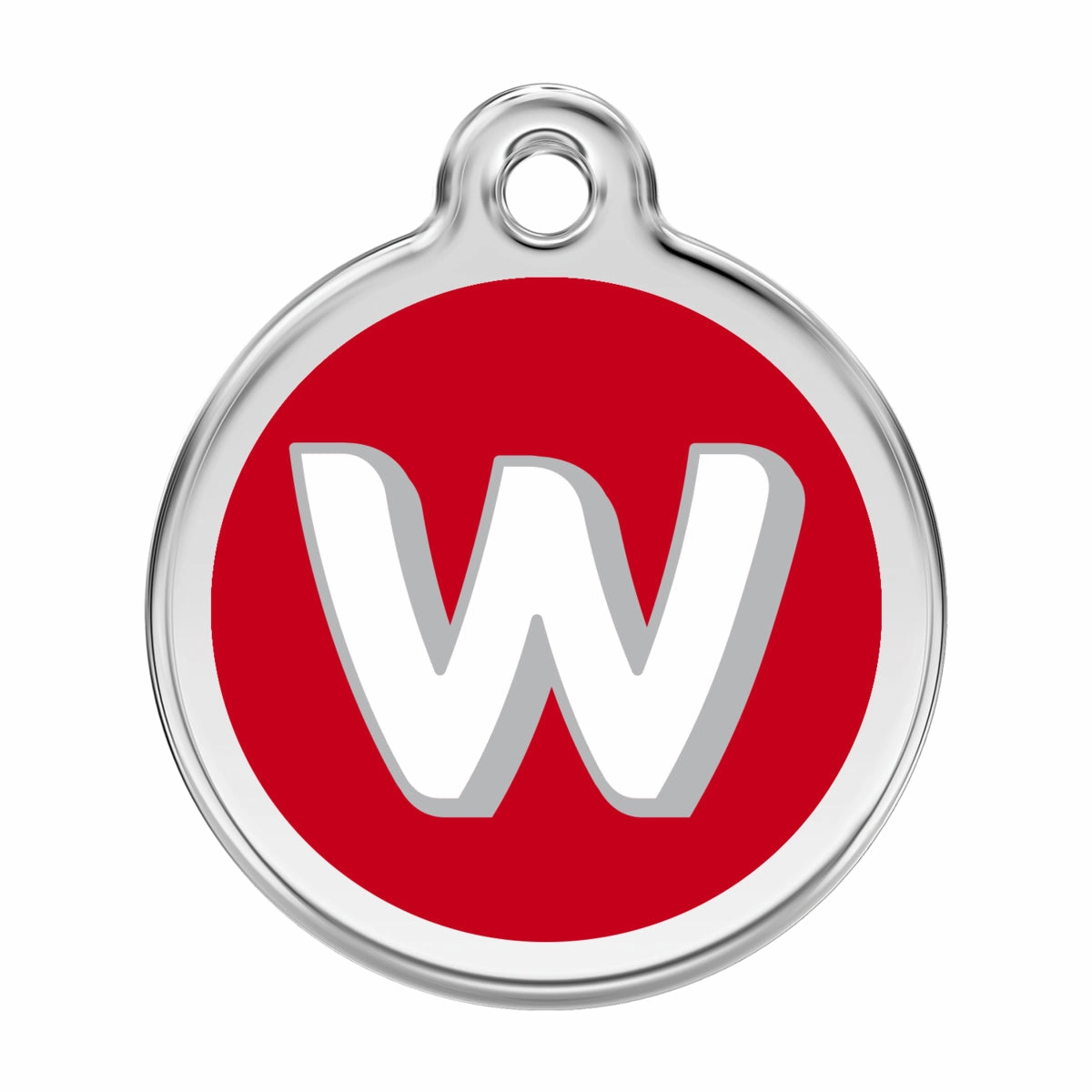 Stainless Steel And Enamel Alphabet Dog ID Tag