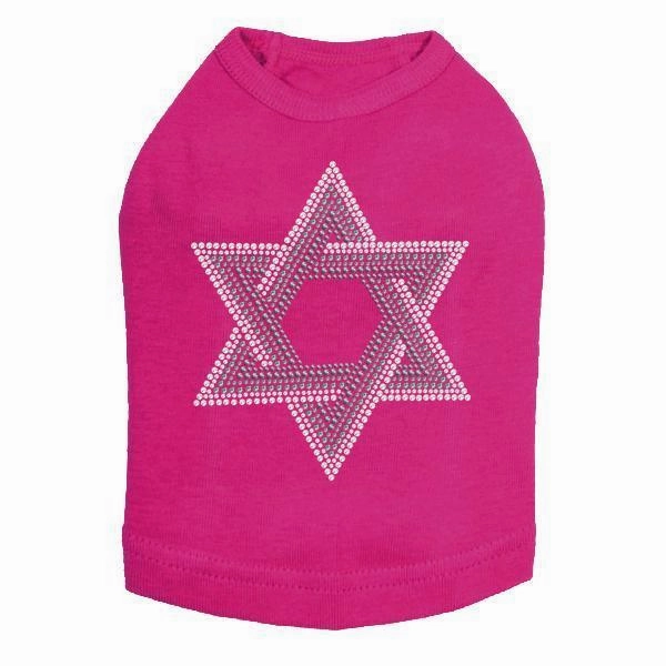 Star Of David Rhinestone Dog Tank