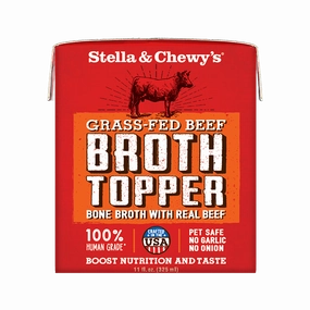 Stella & Chewy's Dog Broth Topper Grass-Fed Beef 11oz