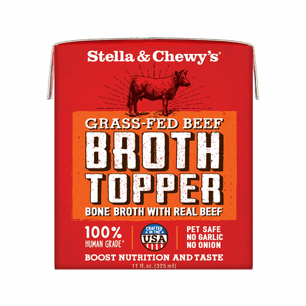 Stella & Chewy's Dog Broth Topper Grass-Fed Beef 11oz