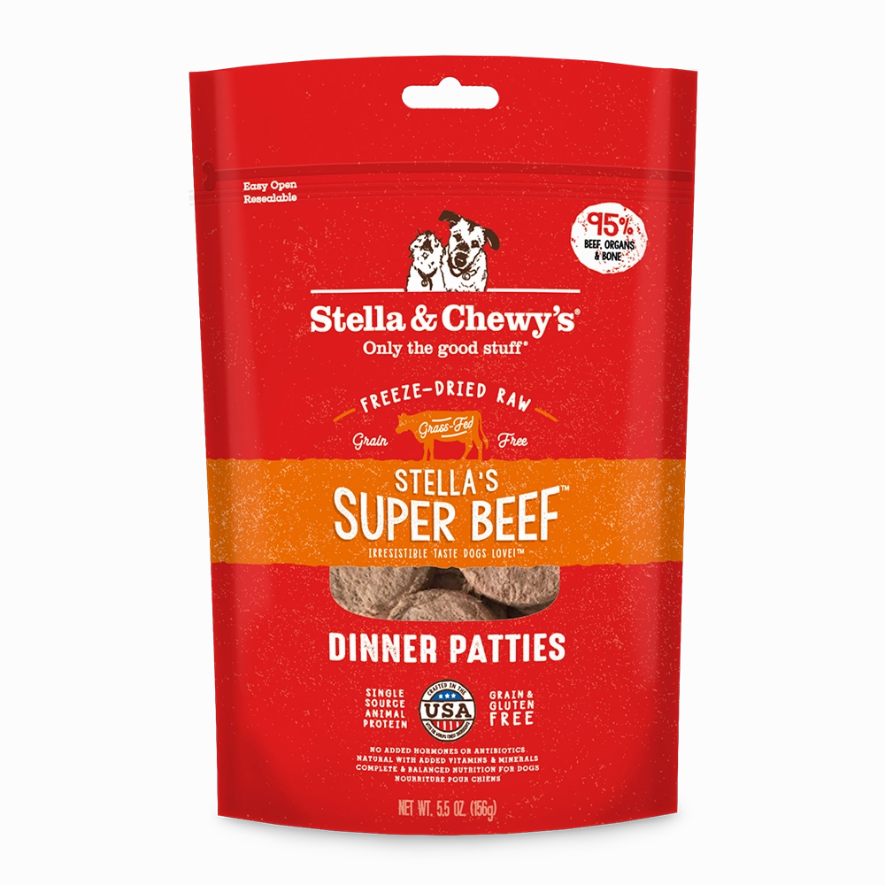 Stella & Chewy's Dog Freeze-Dried Dinner Patties - Stella's Super Beef 5.5oz
