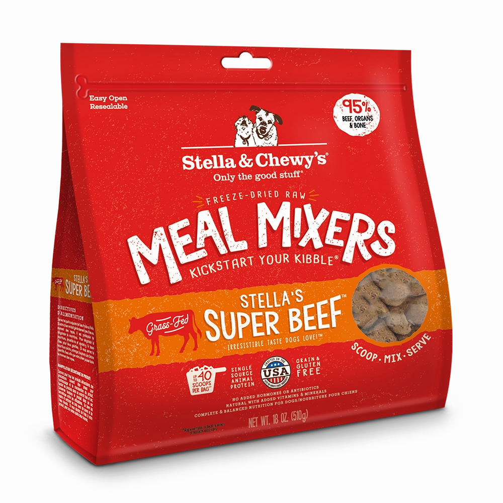 Stella & Chewy's Dog Freeze-Dried Meal Mixers - Super Beef 18oz