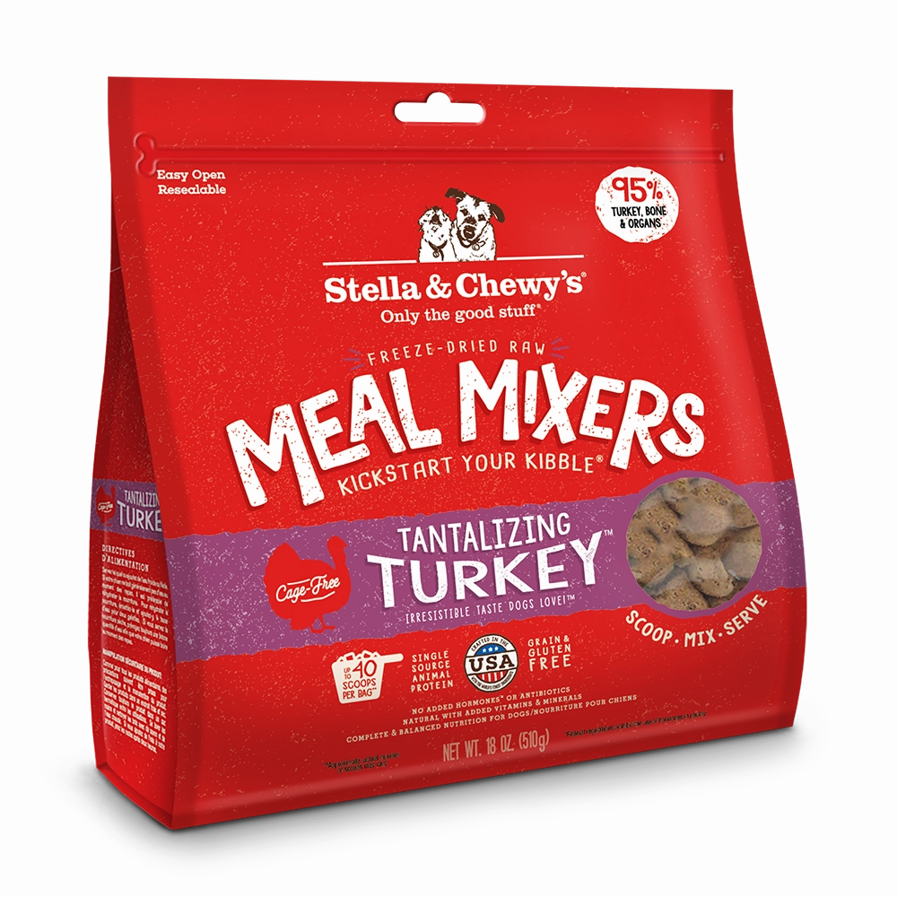 Stella & Chewy's Dog Freeze-Dried Meal Mixers - Tantalizing Turkey 18oz