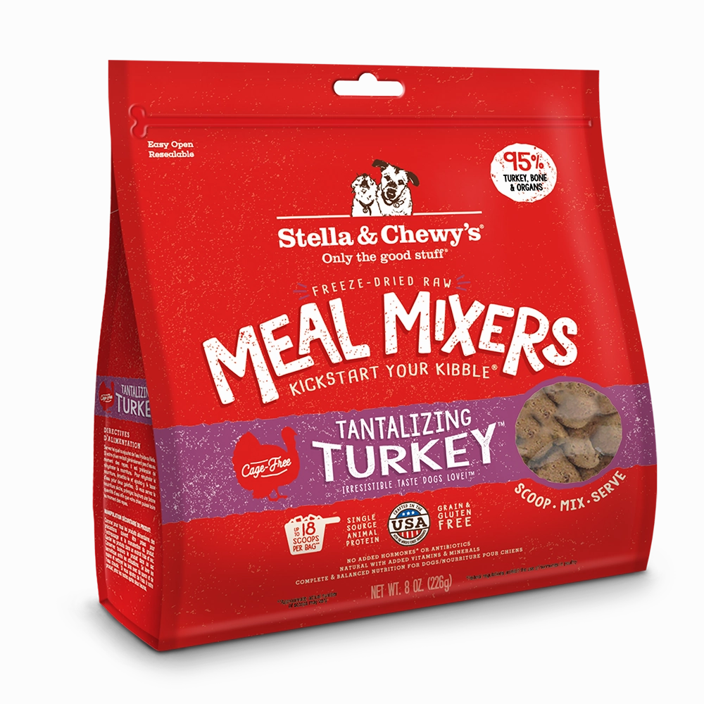 Stella & Chewy's Dog Freeze-Dried Meal Mixers - Tantalizing Turkey 8oz
