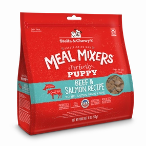 Stella & Chewy's Dog Freeze-Dried Meal Mixers Perfectly Puppy - Beef & Salmon 18oz