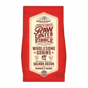 Stella & Chewy's Dog Raw Coated Kibble Wholesome Grains - Wild Caught Salmon with Pumpkin & Quinoa 3.5lb