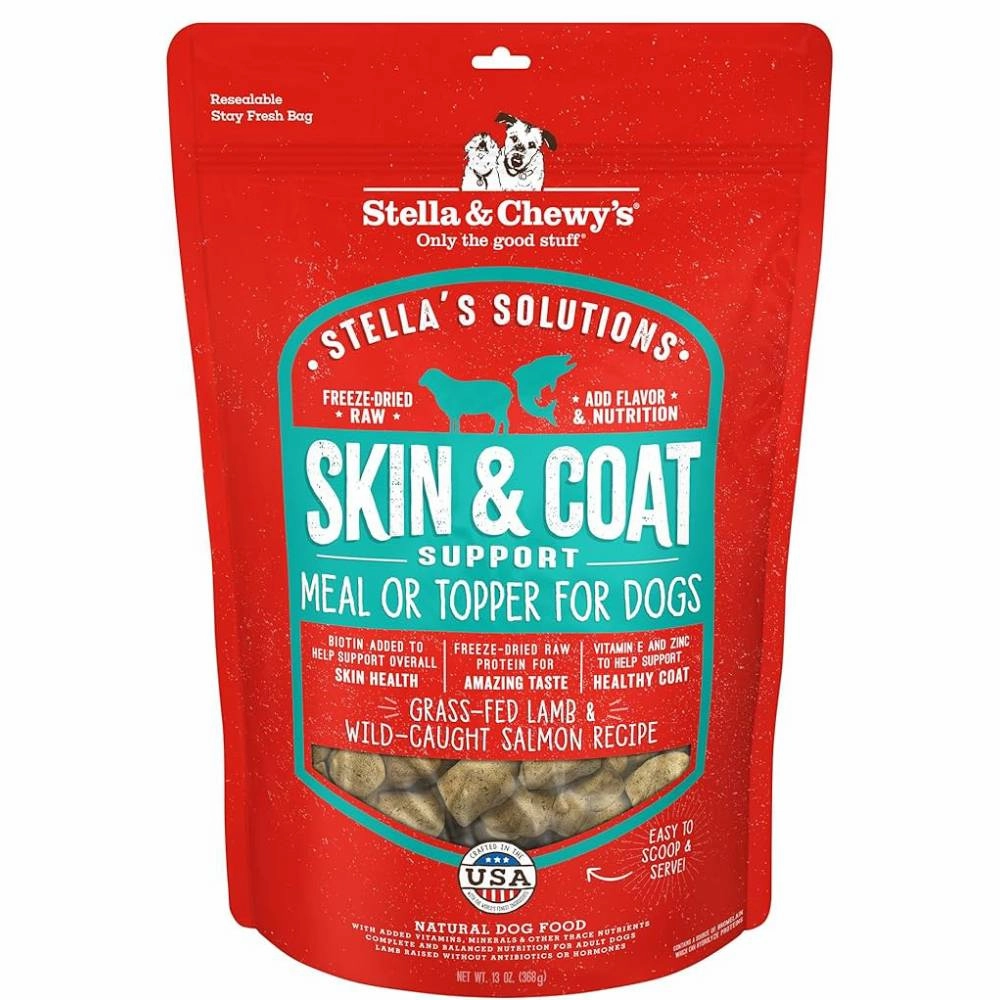 Stella & Chewy's Dog Stella's Solutions Skin & Coat Boost - Grass-Fed Lamb & Wild Caught Salmon 13oz