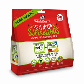 Stella & Chewy's Dog Superblends Freeze-Dried Meal Mixer - Cage-Free Duck Duck Goose Recipe 16oz