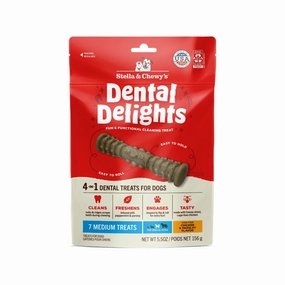 Stella & Chewy's Dog Treat Dental Delights Chicken & Parsley M 5.5oz