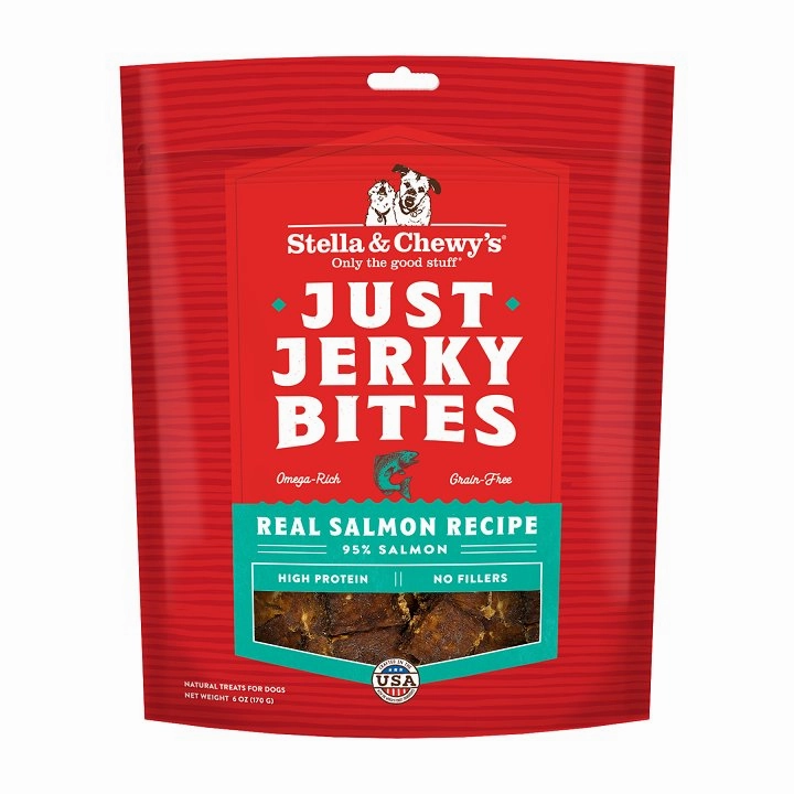 Stella & Chewy's Dog Treat Just Jerky Bites Real Salmon 6oz