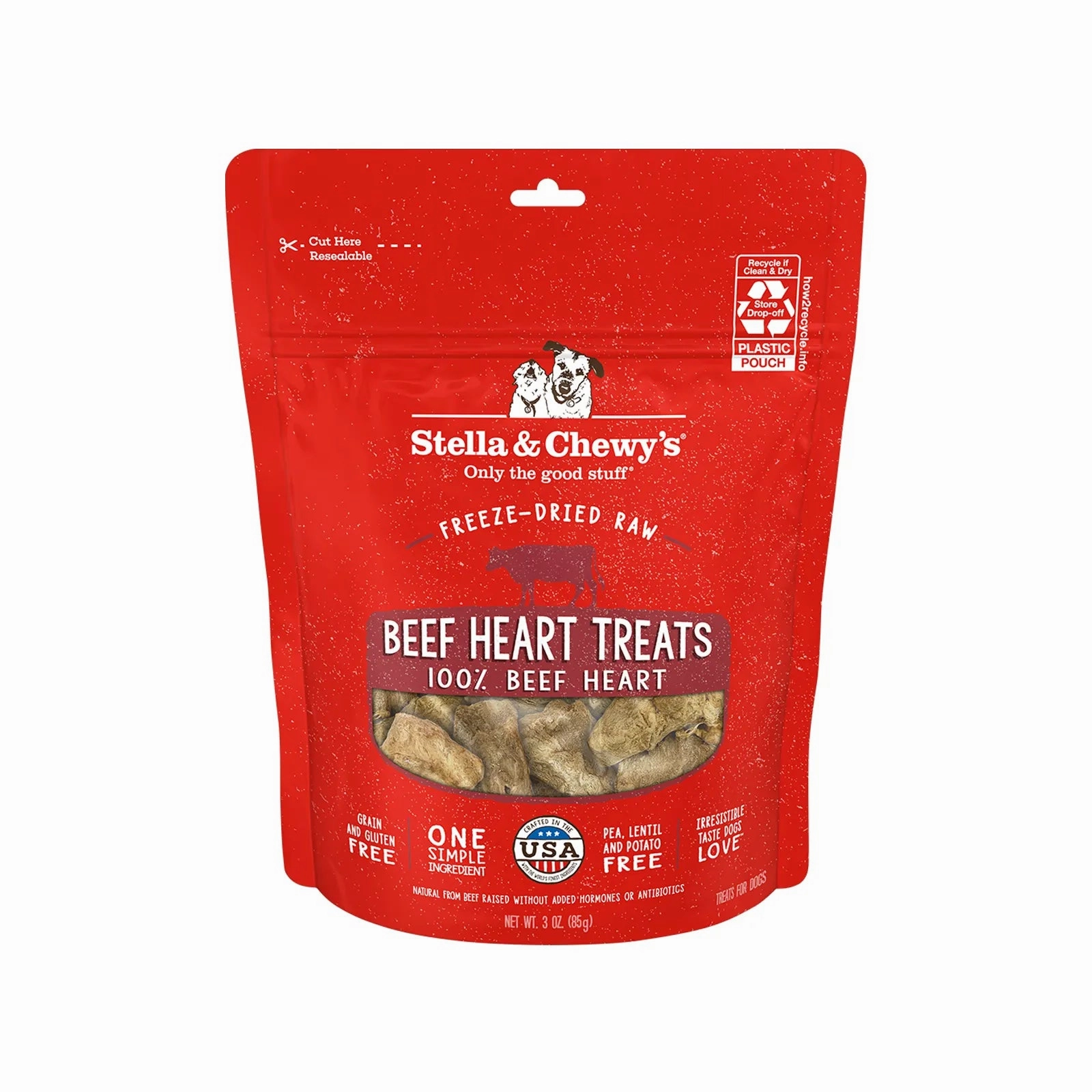 Stella & Chewy's Single Ingredients Freeze-Dried Raw Dog Treats - Beef Heart