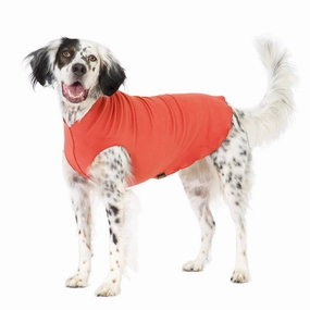 Stretch Fleece Dog Coat Paprika