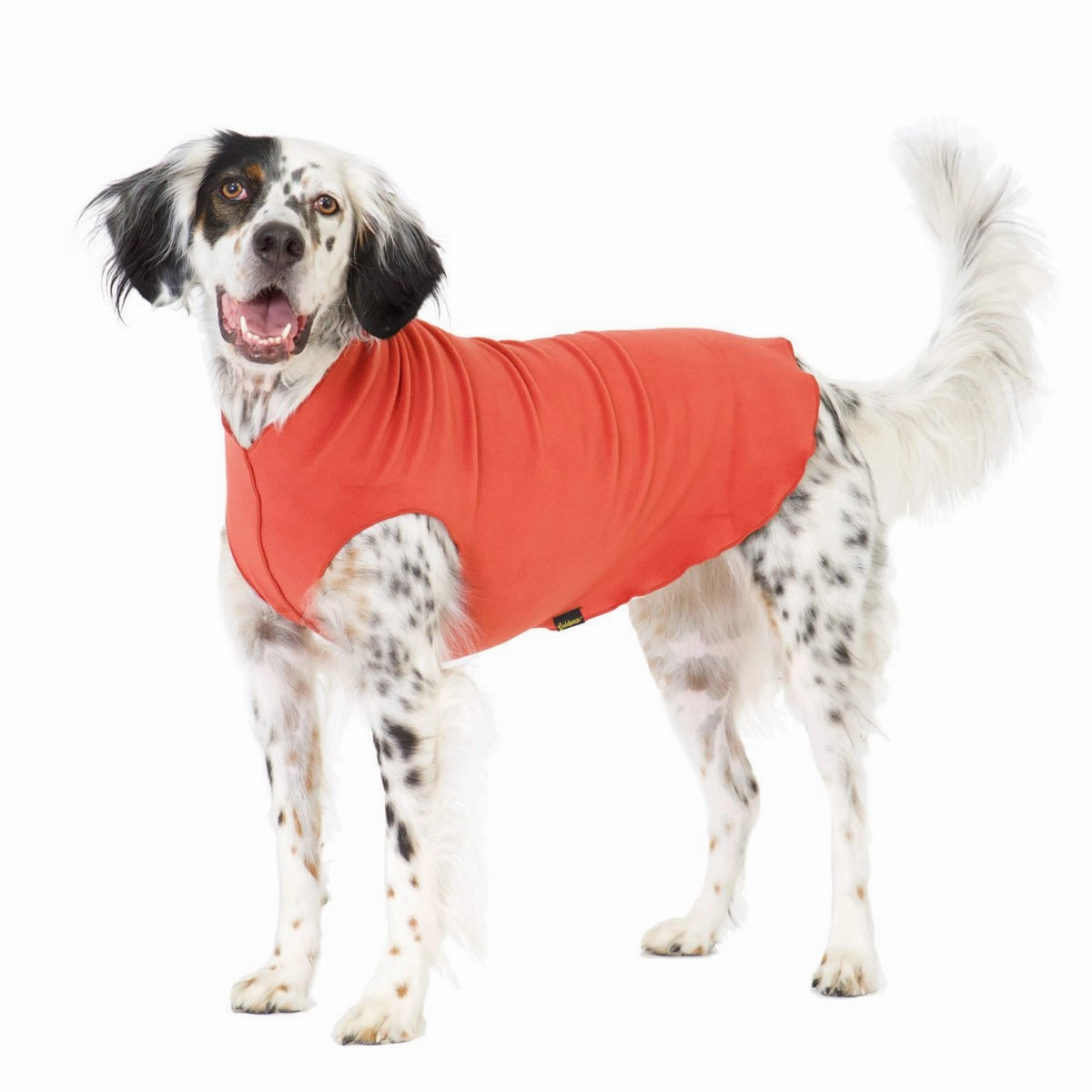 Stretch Fleece Dog Coat Paprika