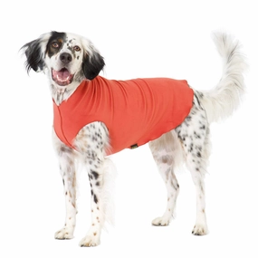 Stretch Fleece Dog Coat Paprika