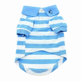 Striped Dog Polo Blue Niagra/White 3XL