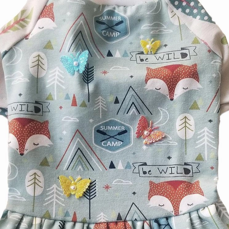Summer Camp Raglan Sleeve Dog Dress