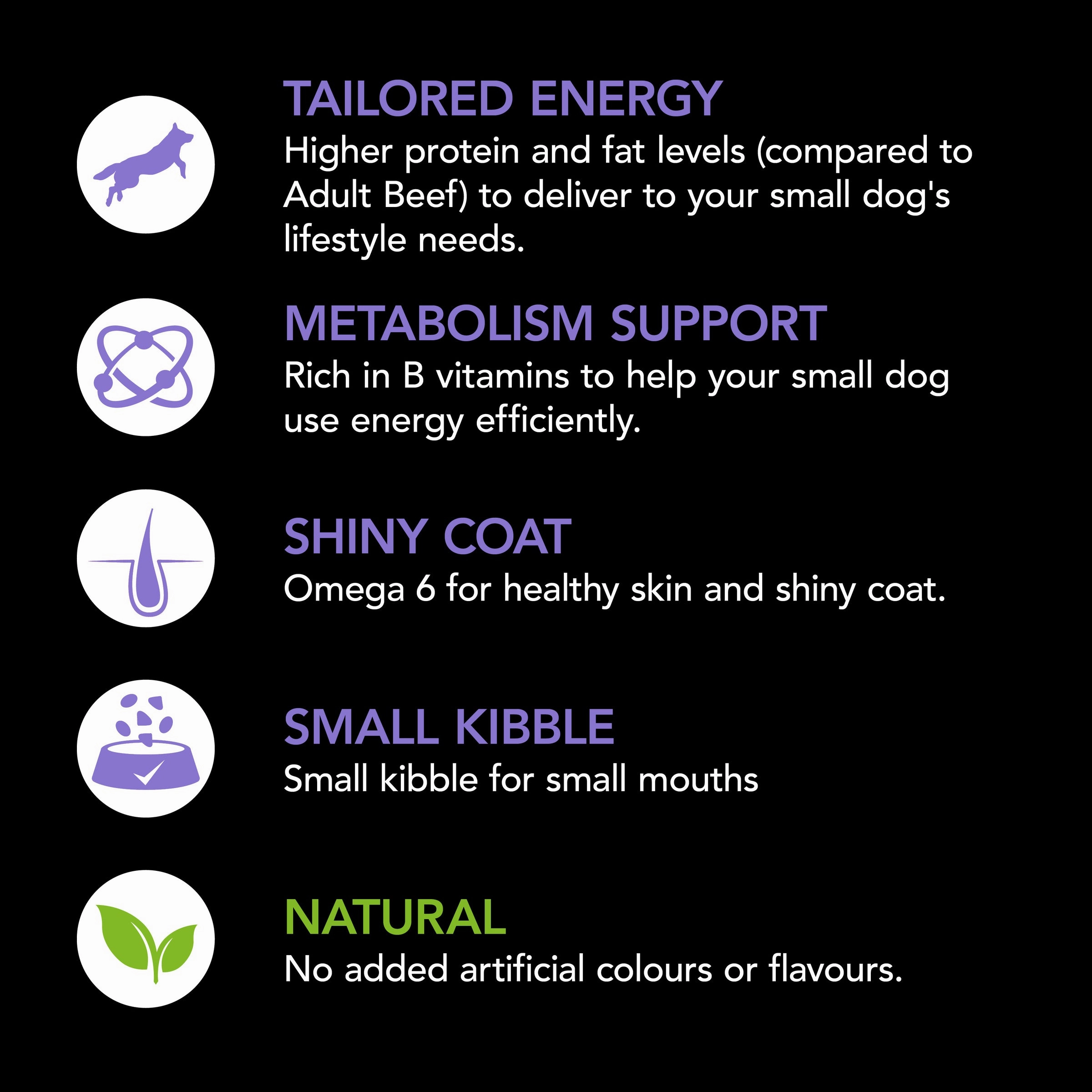Supercoat - Adult Small Breed with Beef Dog Dry Food (2.8kg)