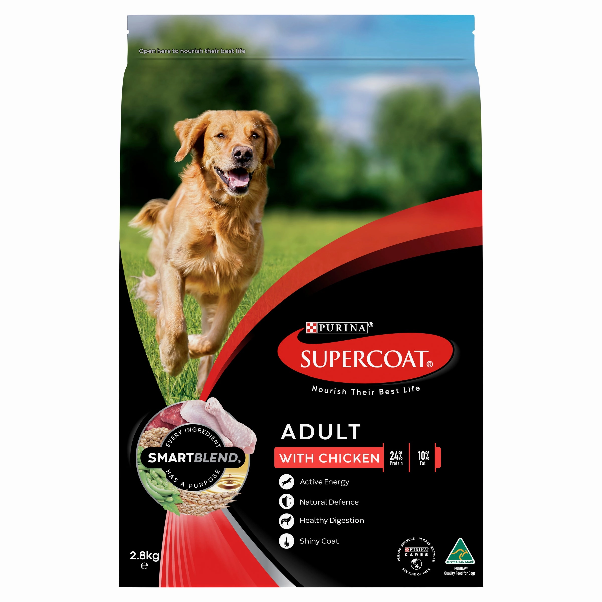 Supercoat - Adult with Chicken Dog Dry Food (2.8kg)