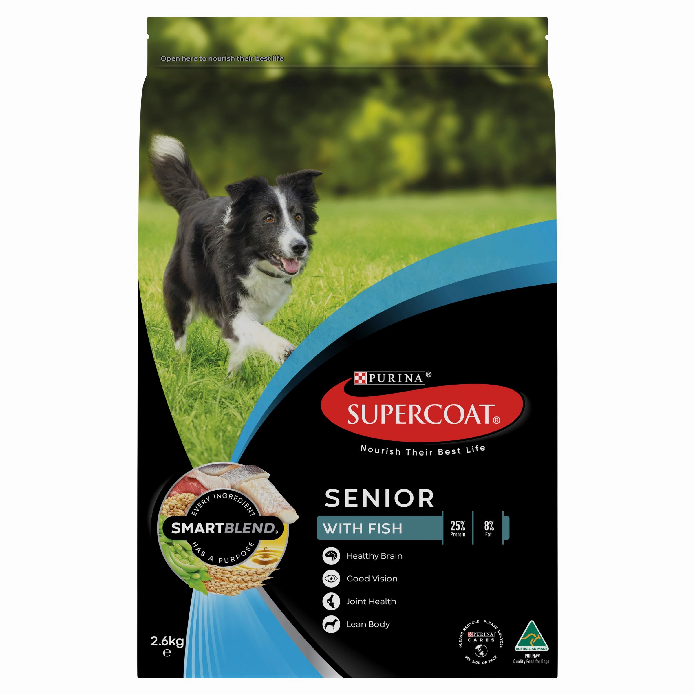 Supercoat - Senior with Fish Dog Dry Food (2.6kg)